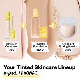 Kosas concealer tube held in hand for scale showing travel-friendly size benefit