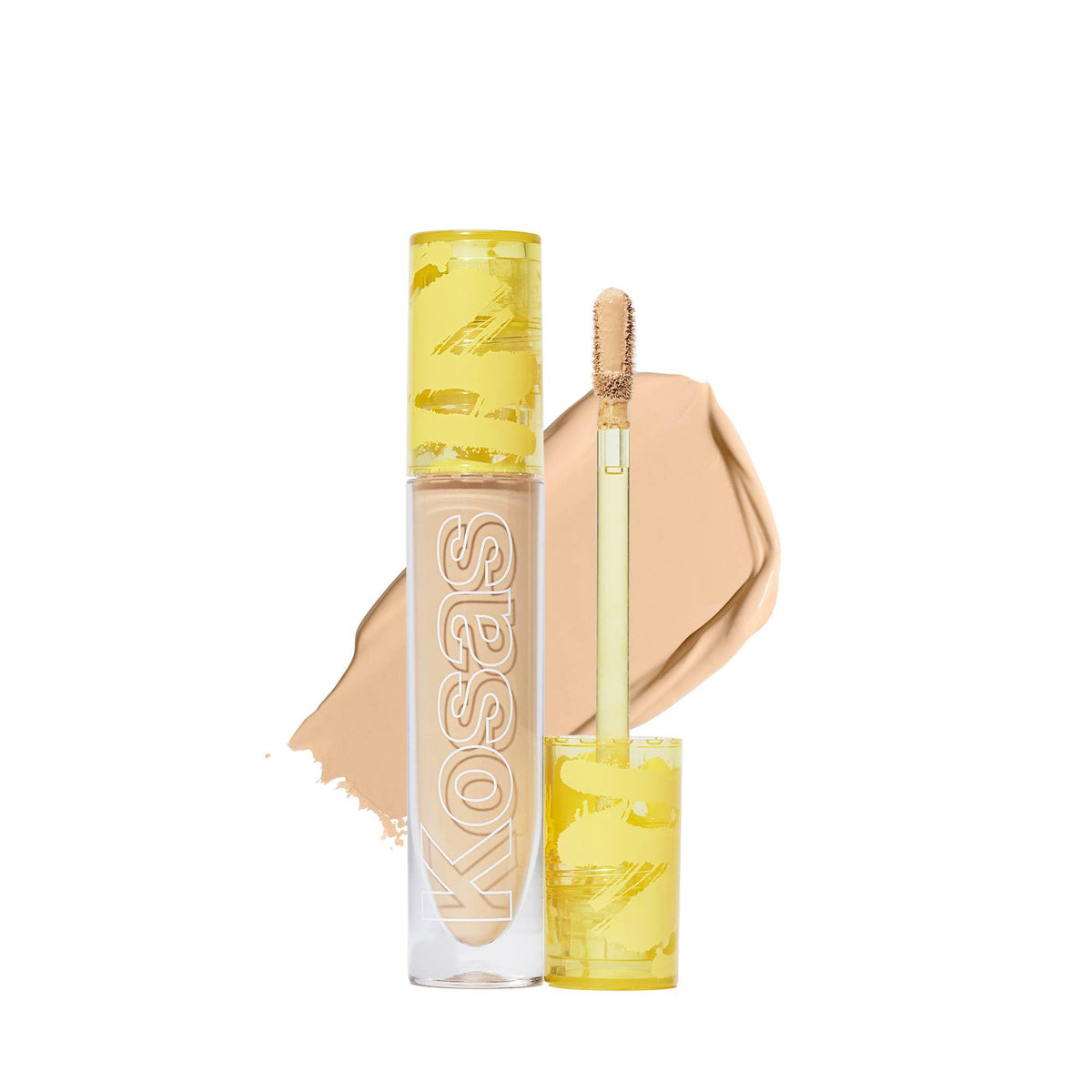 Kosas front packaging showing shade 05 W and product details, promoting clean formula