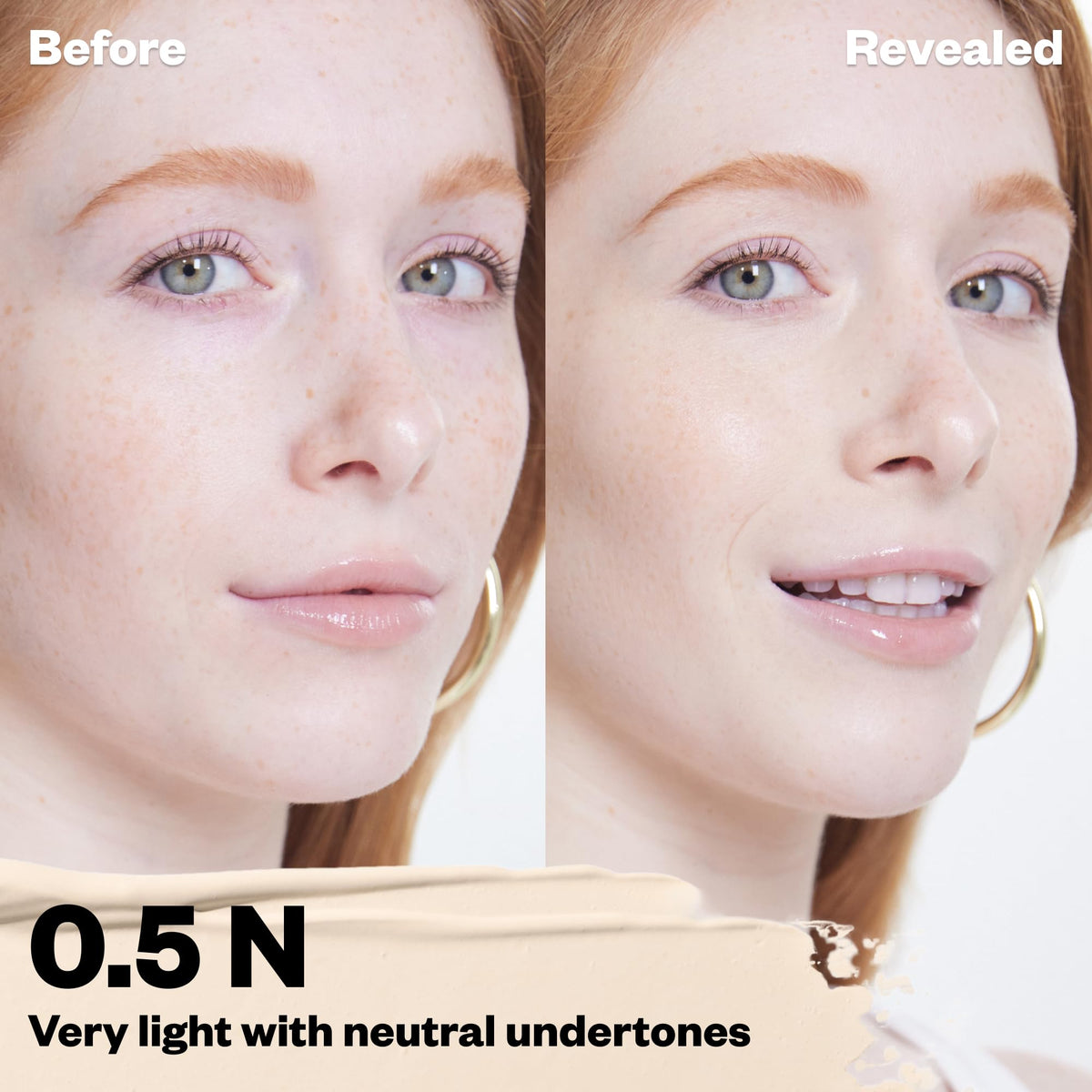 Kosas Revealer open wand showing cream texture and blendability