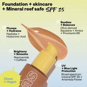 Kosas Revealer swatch on arm showing light medium neutral 200 match