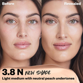 Kosas Revealer wand close-up applying concealer for precise coverage