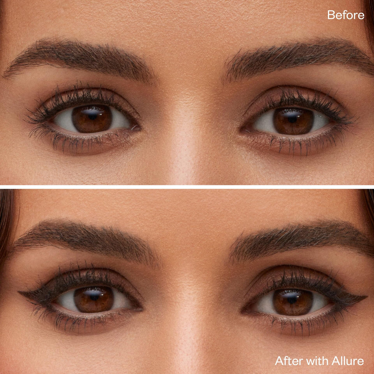 Kosas Soulgazer smudger in use softening liner for blended smoky effect