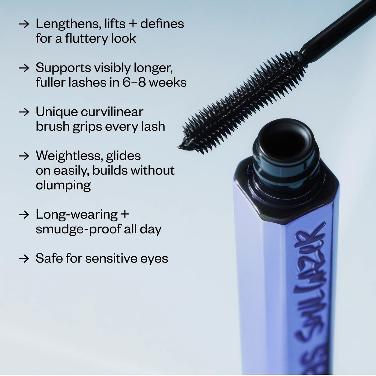 Kosas Soulgazer texture swiped on paper showing smooth, buildable formula