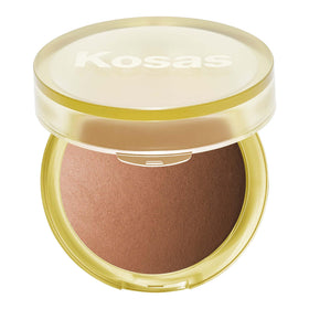 Kosas front packaging of bronzer showing compact and shade for versatile use