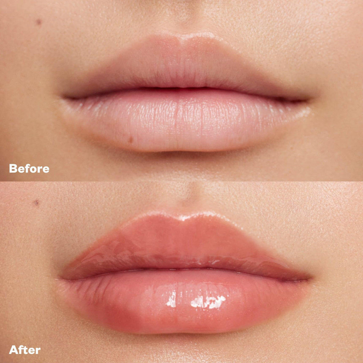 Kosas Wet Lip Oil Gloss close texture detail highlighting lightweight, non-sticky finish