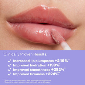 Kosas Wet Lip Oil Gloss swatch on skin showing sheer tint and radiant shine