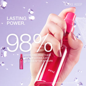 Kose mixed bi-layer texture in hand illustrating film-forming, flexible finish