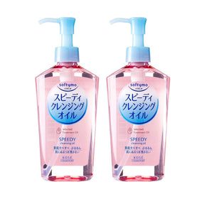 Kose Softy mo front packaging pack of two shows bottles and product benefit