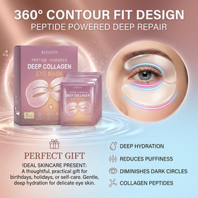 koseon eye masks set on bathroom shelf for daily routine boost