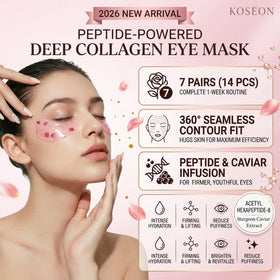 koseon patch in use beneath eye showing immediate refreshing feel