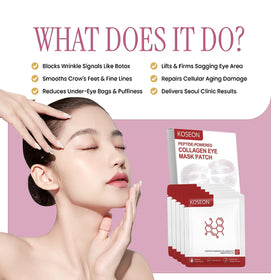 koseon eye masks on bathroom counter staged for travel and routine refresh