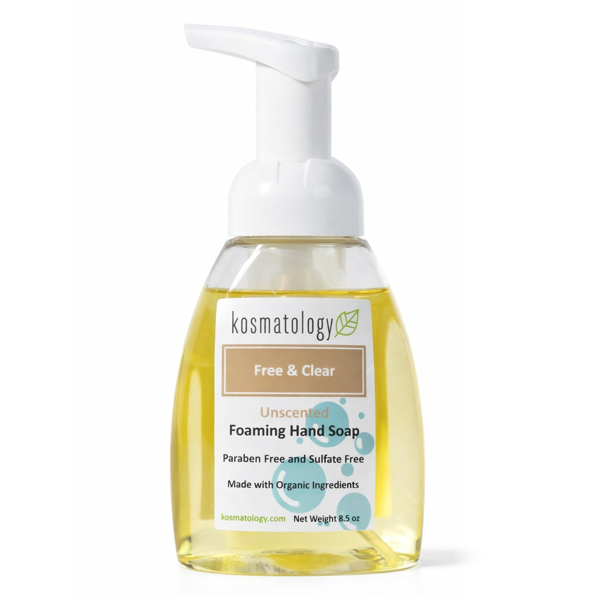 kosmatology front packaging showing clean label and unscented benefit