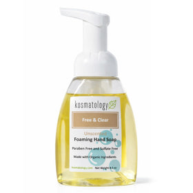 kosmatology front packaging showing clean label and unscented benefit