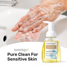 kosmatology pump dispensing foam for easy, controlled use
