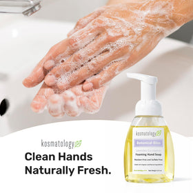 kosmatology label close-up highlighting organic ingredients and clean formula benefit