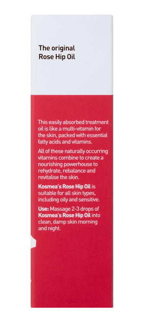 Kosmea applying oil to face illustrating gentle layering and improved skin texture