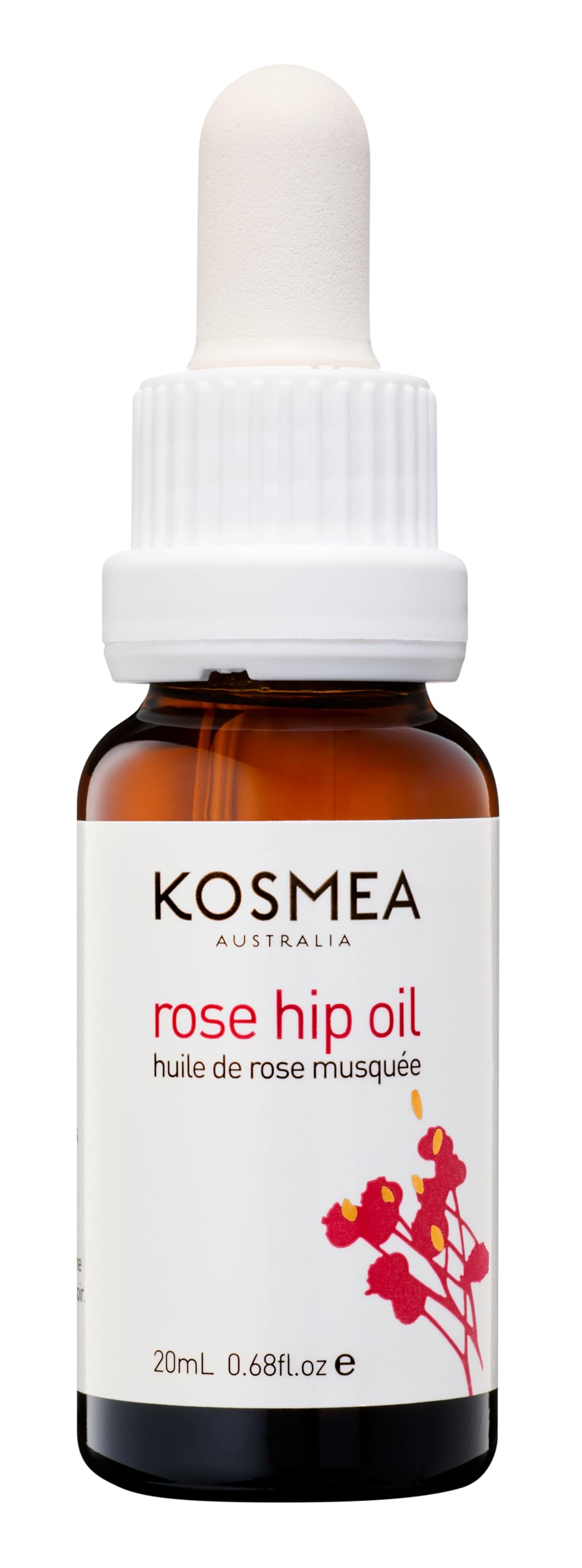Kosmea front packaging showing bottle and label with brand clarity and premium benefit