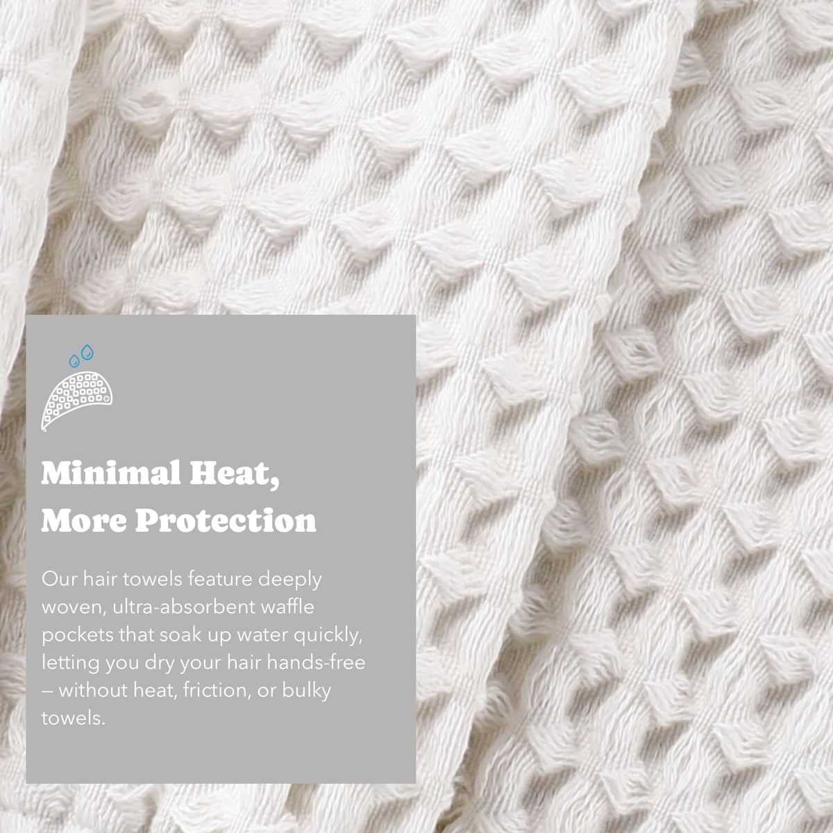 KOSMU wrap draped in a spa setting conveying luxury comfort and quick-dry performance