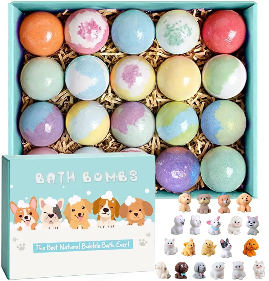 Kottke front packaging showing 20 colorful bath bombs and gift-ready box