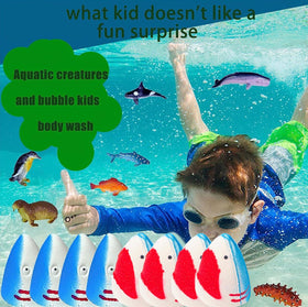 Kottke kids enjoying a bubbly bath with toys, promotes enjoyable and gentle bath time