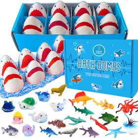 Kottke front packaging showing eight colorful bath bombs and surprises, playful gift appeal