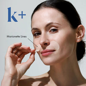 KPLUS close-up of single patch highlighting thin adhesive comfort