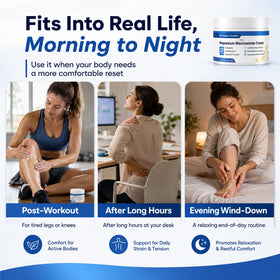 Kranla tube on nightstand lifestyle shot suggesting evening routine comfort