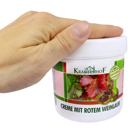 Krauterhof tube beside common objects showing 250ml size for frequent home use