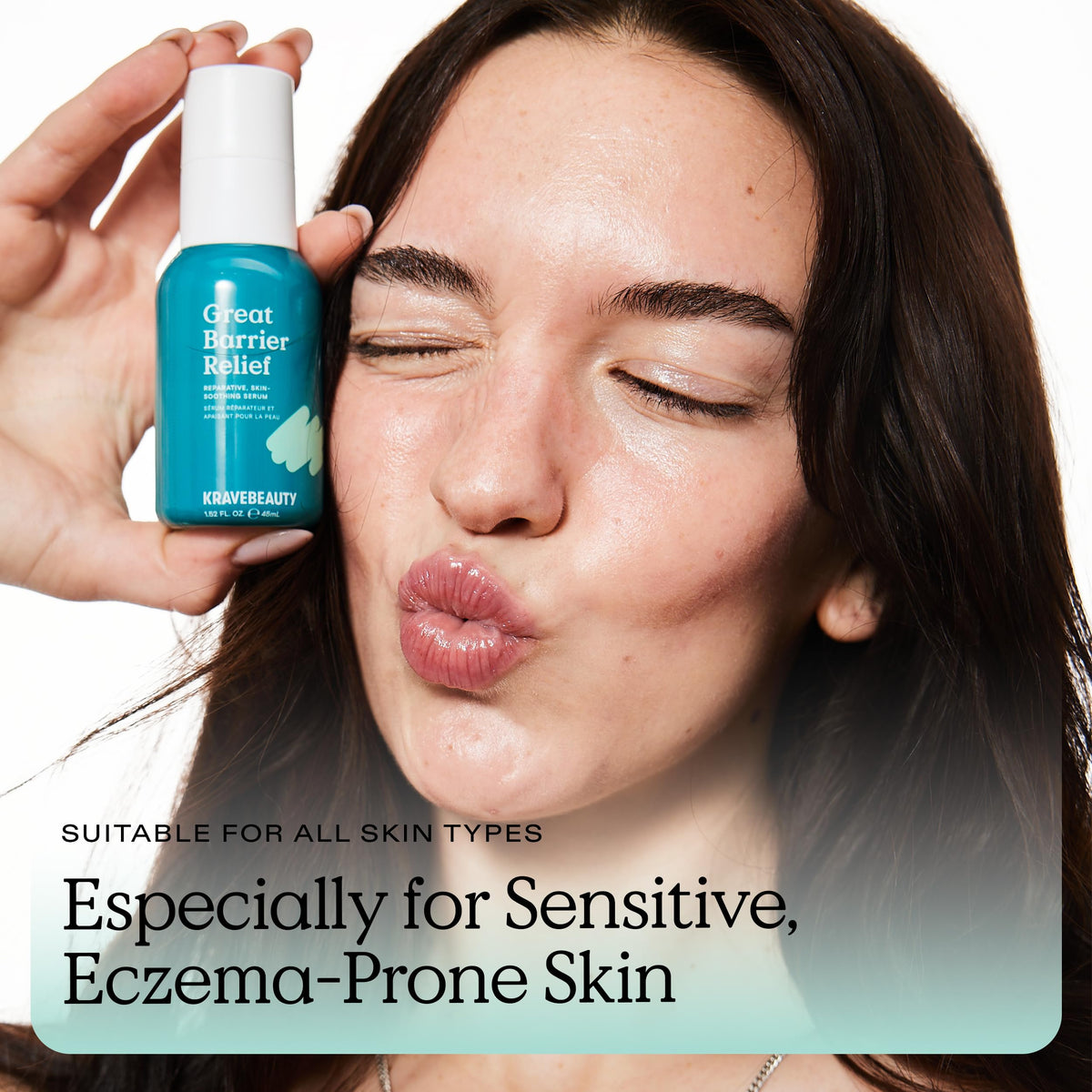 KraveBeauty serum staged at bathroom sink showing daily routine integration benefit