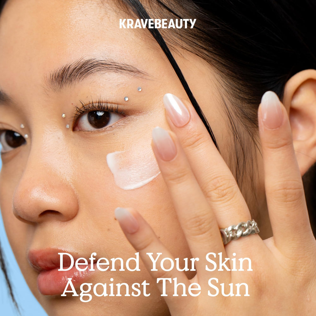 KraveBeauty pump dispensing sunscreen demonstrating easy controlled application benefit