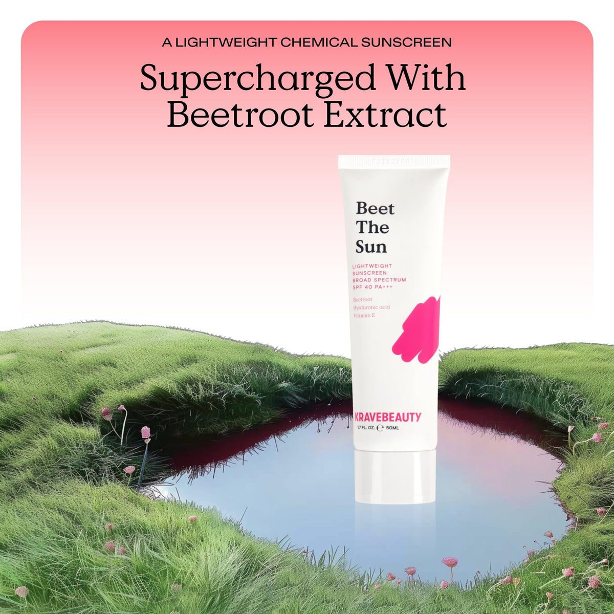 KraveBeauty texture close-up showing lightweight lotion providing smooth finish