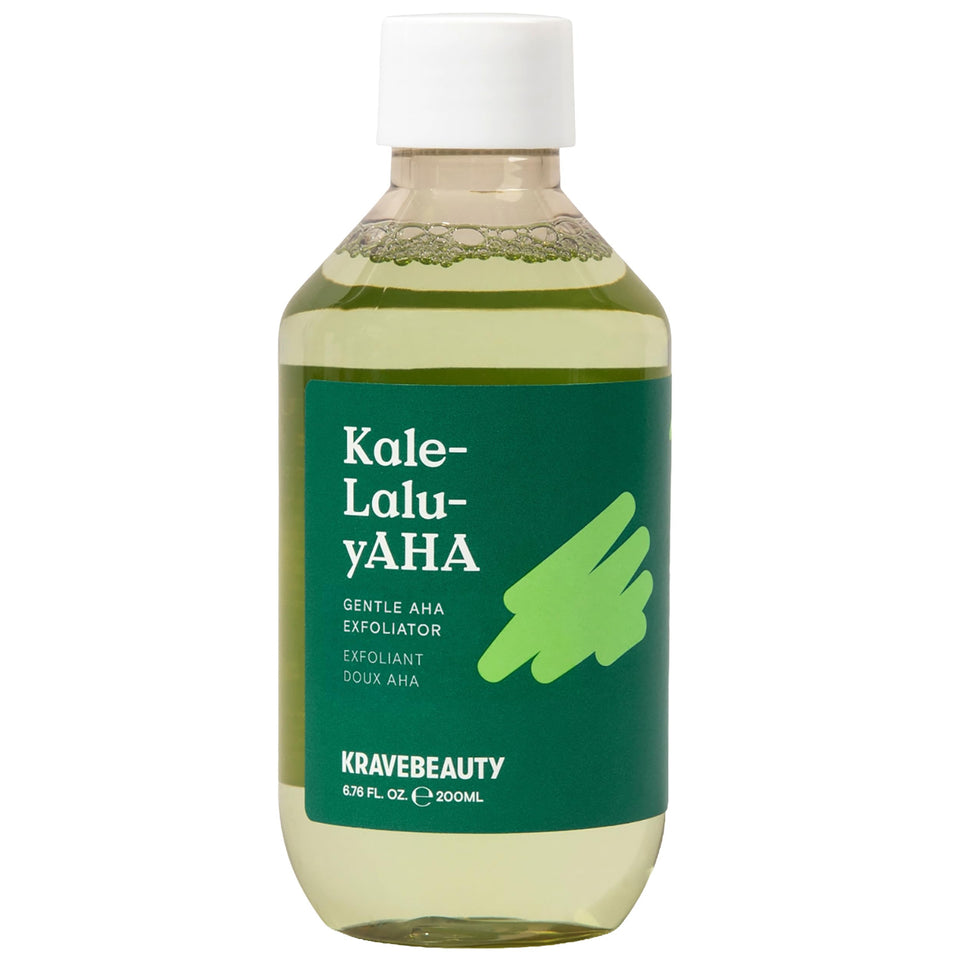 KraveBeauty bottle front view showing product and smooth texture benefit