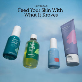 KraveBeauty on bathroom shelf showing daily-exfoliant routine convenience