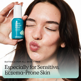 KraveBeauty label closeup highlighting fragrance-free and skin-respecting formula