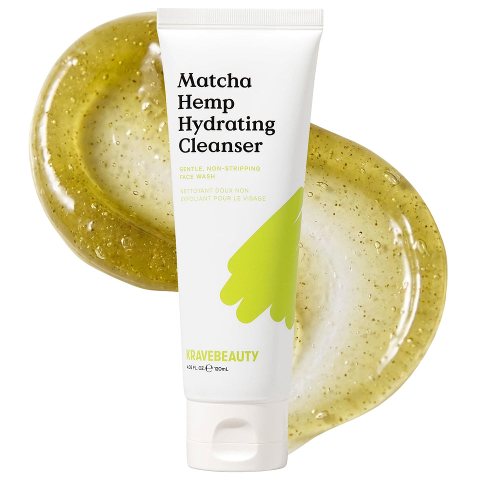 KraveBeauty front packaging showing bottle and label, conveys gentle hydrating benefits