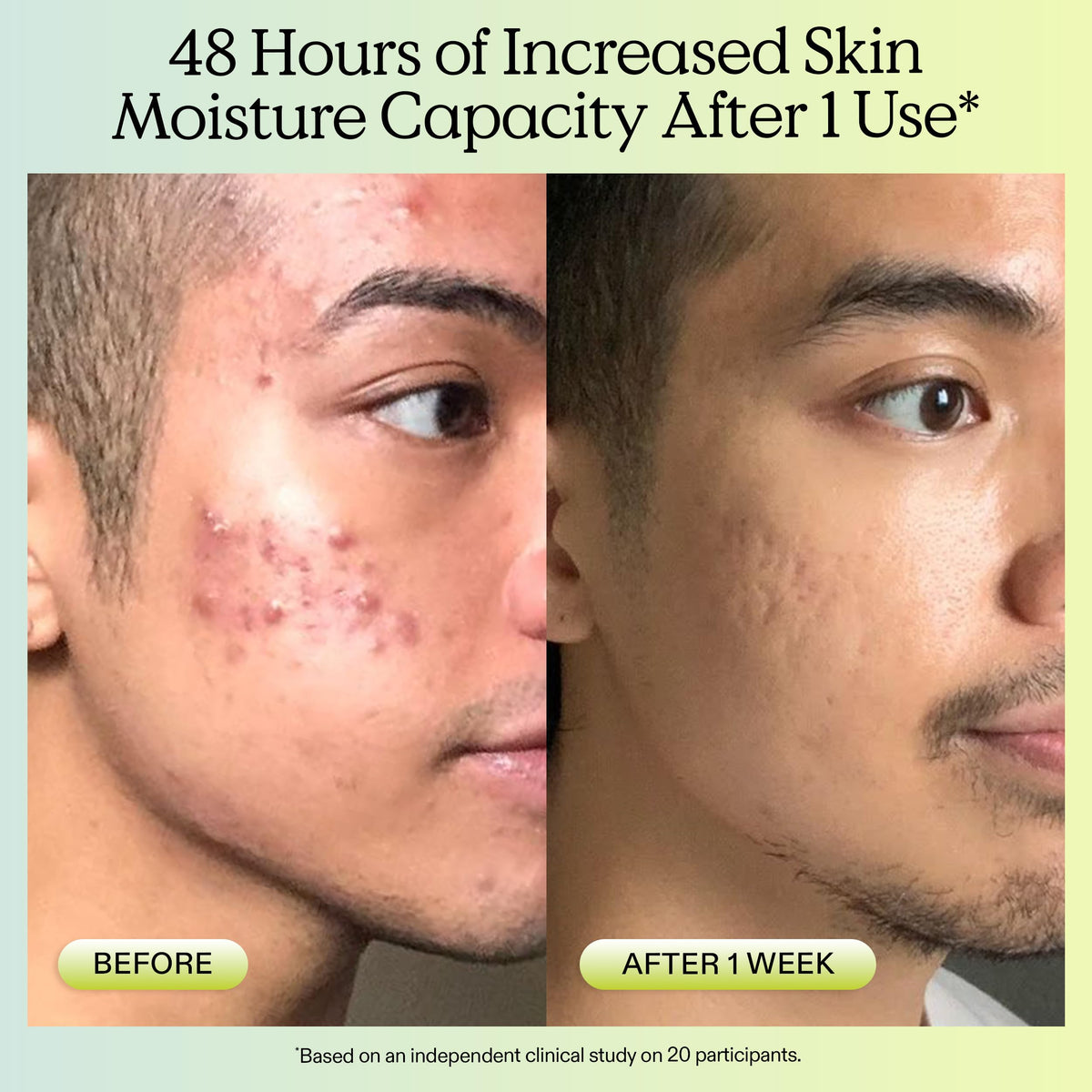 KraveBeauty matcha leaves beside product highlighting antioxidant-rich botanical
