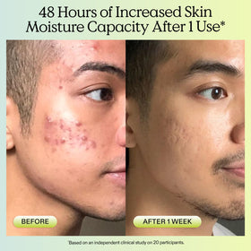 KraveBeauty matcha leaves beside product highlighting antioxidant-rich botanical