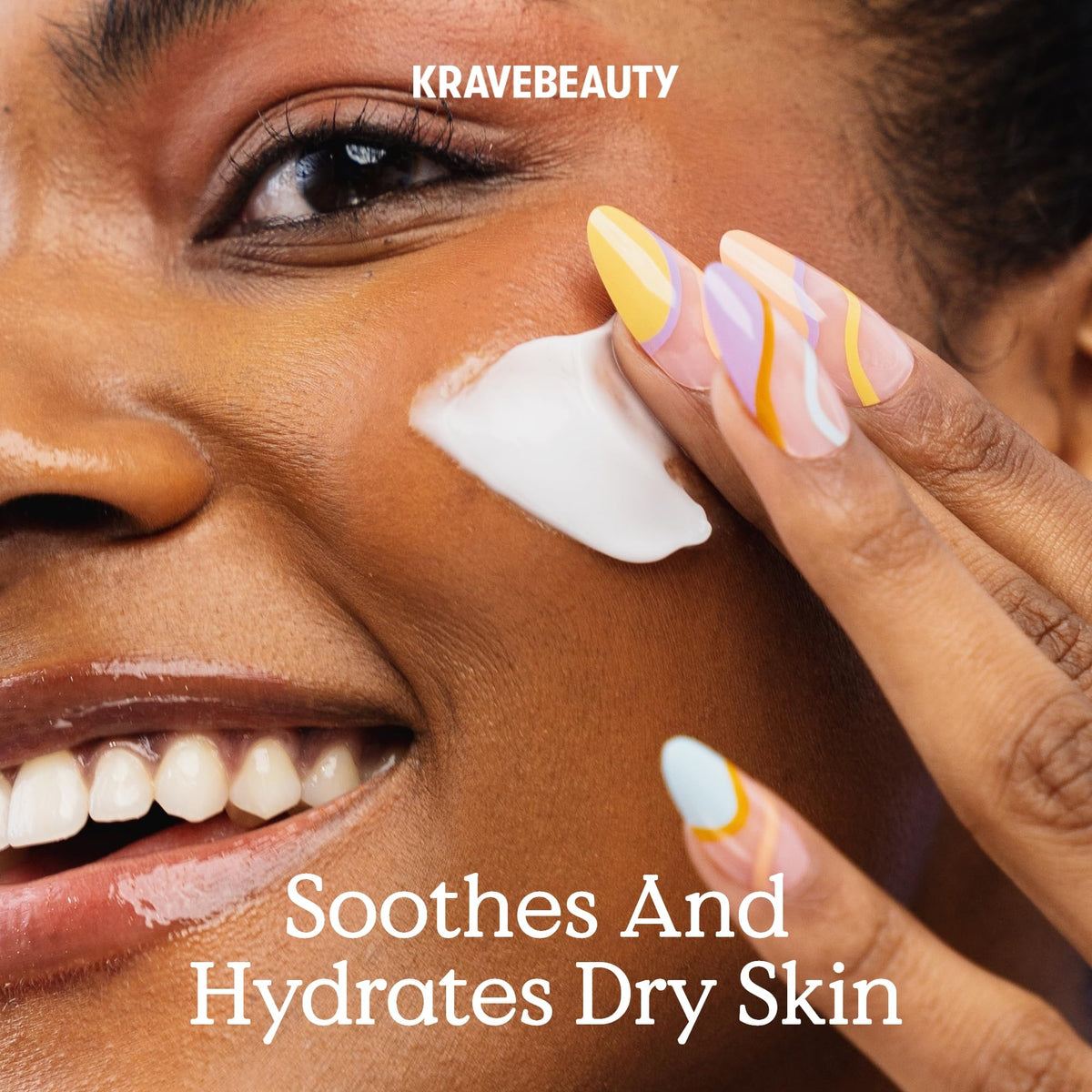 KraveBeauty jar cap and lid detail highlighting hygienic closure and travel-friendly benefit