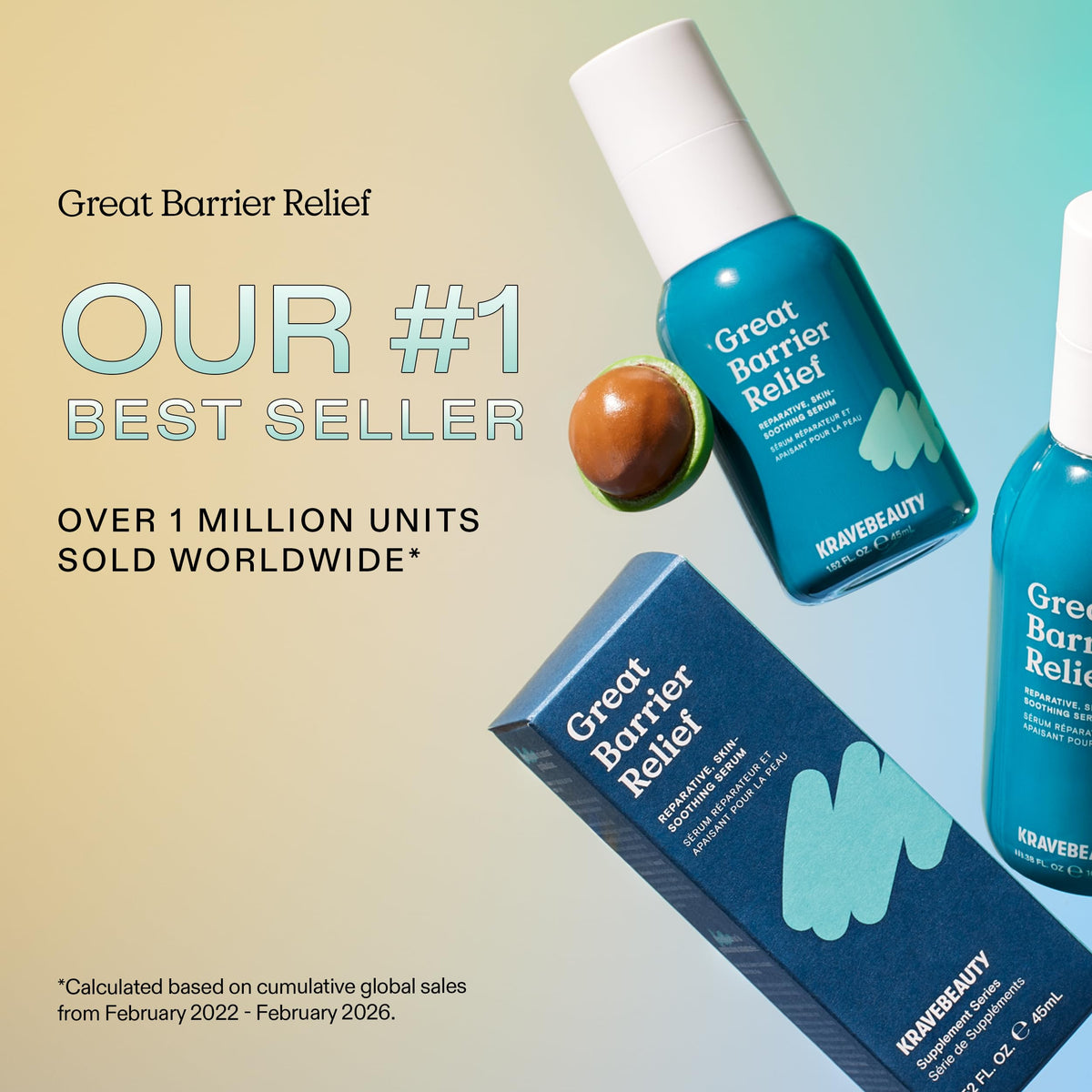 KraveBeauty milky serum texture close-up highlighting fast absorption and lightweight feel