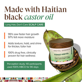 KREYÒL ESSENCE smoothing braids in lifestyle scene for hydrated, defined styles