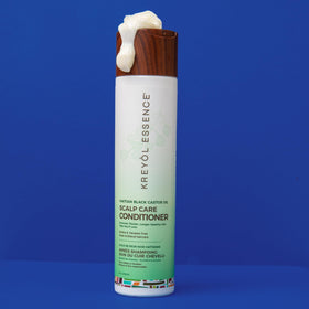 Kreyol Essence before and after hair comparison showing improved shine and manageability