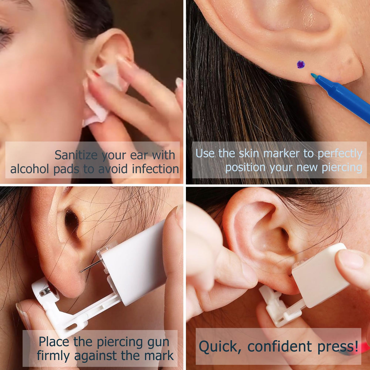 KRFY flat-back earrings and gold-plated hoops displayed for versatile styling