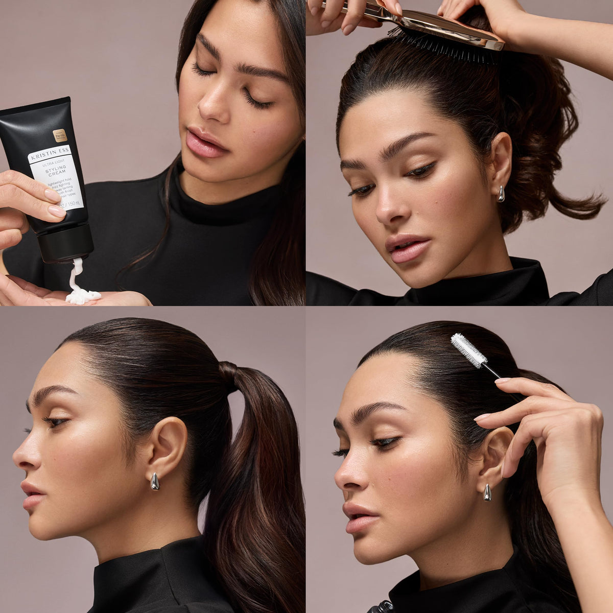 Kristin Ess curly hair finish detail highlighting defined edges benefit