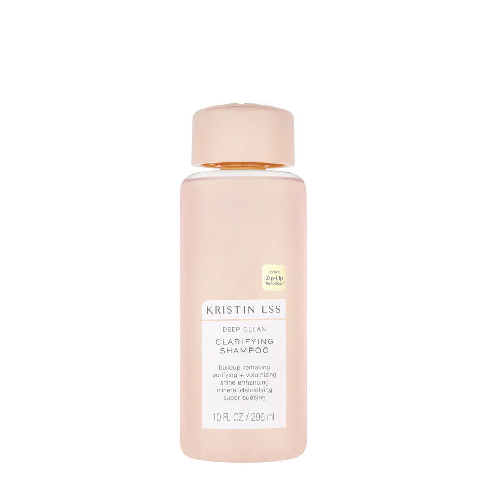 Kristin Ess front bottle view showing branding and clarifying benefit