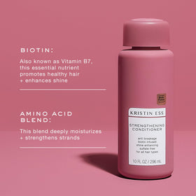 Kristin Ess close-up of conditioner cream highlighting rich hydration and smoothing benefit