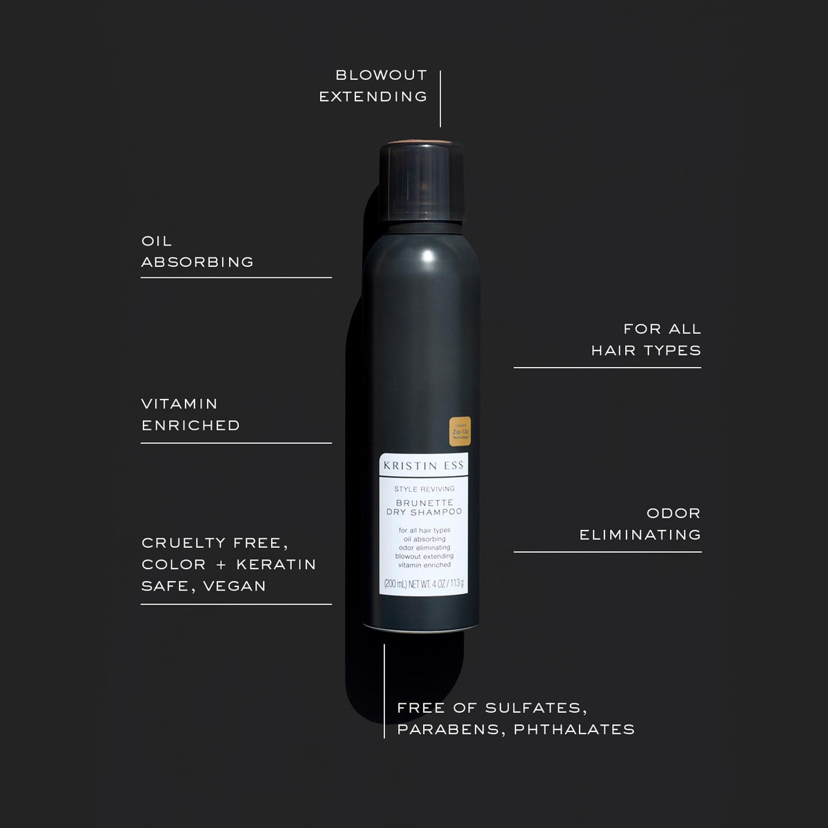 Kristin Ess spray being applied to roots for quick salon-like refresh