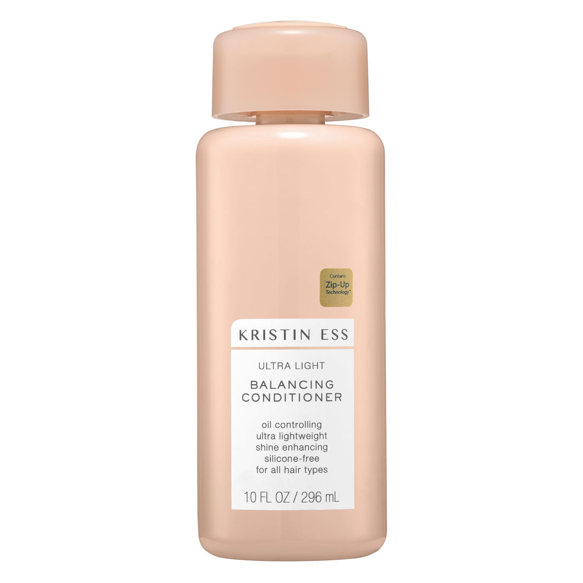 Kristin Ess front packaging of the conditioner and leave-in for easy identification and benefits