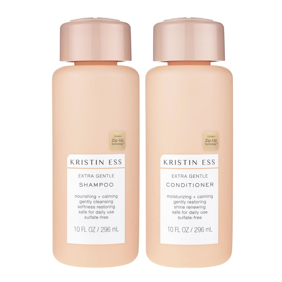 Kristin Ess front packaging showing gentle formula for sensitive scalps