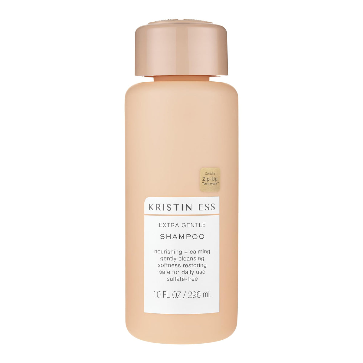 Kristin Ess front bottle showing gentle shampoo and benefits