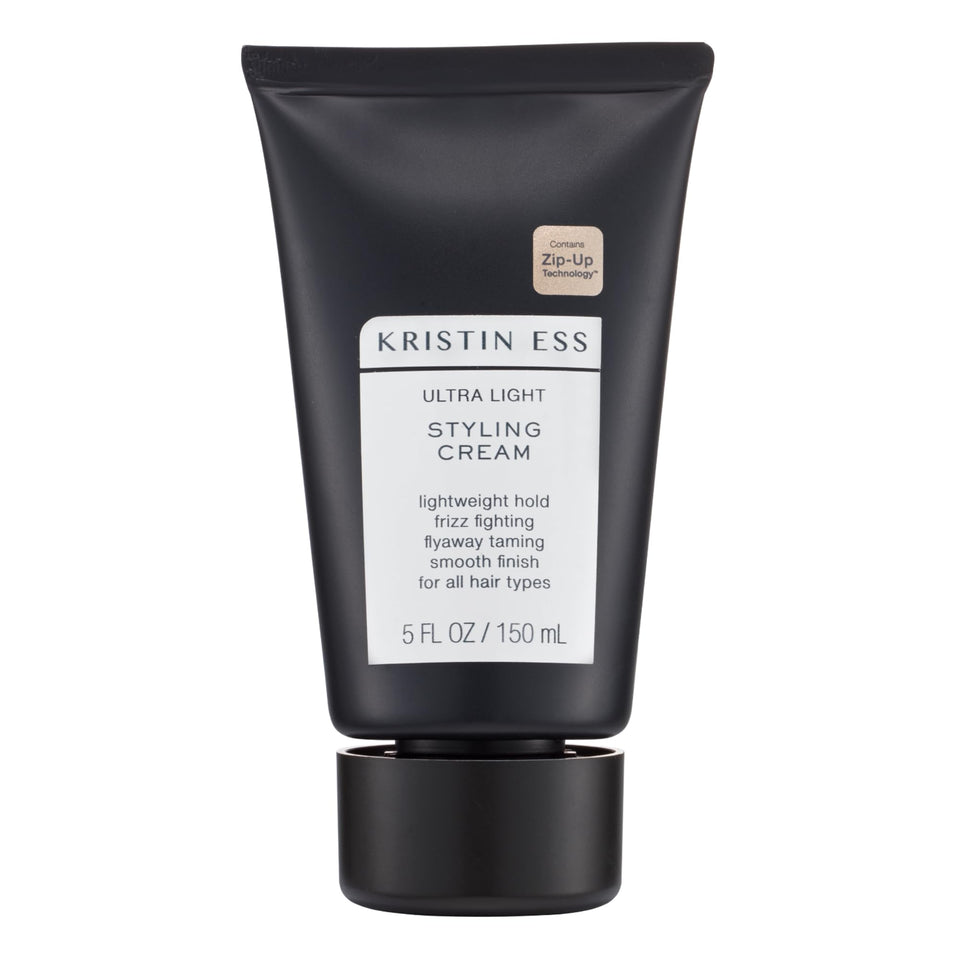 Kristin Ess front packaging showing product and lightweight styling benefits